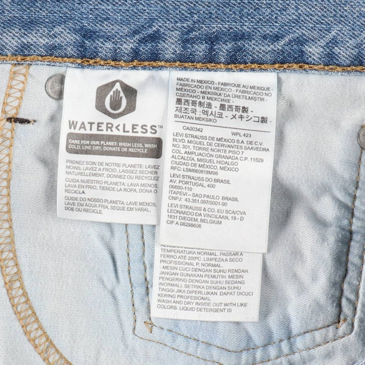 Levi's 505 denim shorts, men's size W38 (approx.) cotton blue type Vintage Second Hand