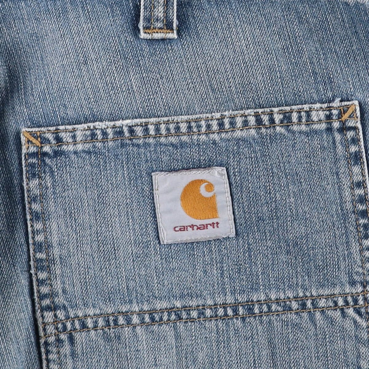Carhartt WORK BERMUDA denim shorts, men's size W38 (approx.) cotton blue type Vintage Second Hand