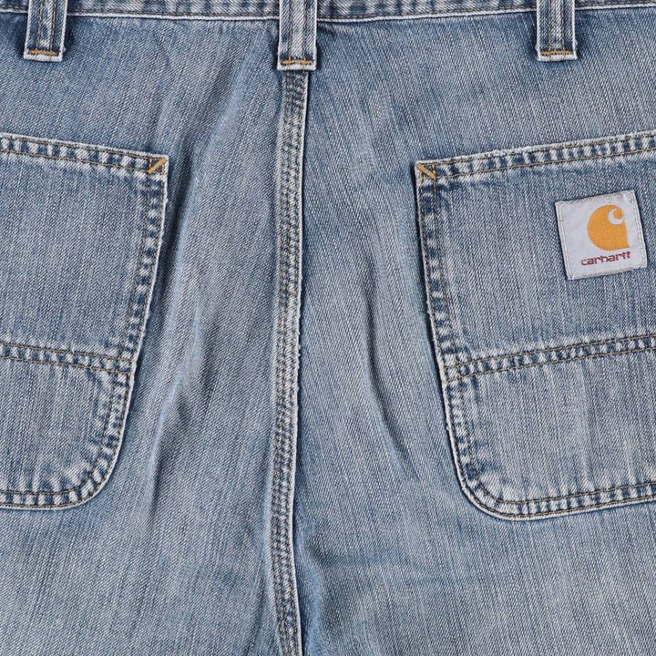Carhartt WORK BERMUDA denim shorts, men's size W38 (approx.) cotton blue type Vintage Second Hand