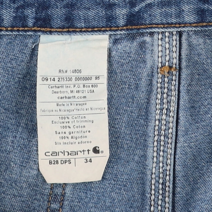 Carhartt Denim Painter Shorts, Shorts, Men's, W34 equivalent cotton blue type Vintage Second Hand