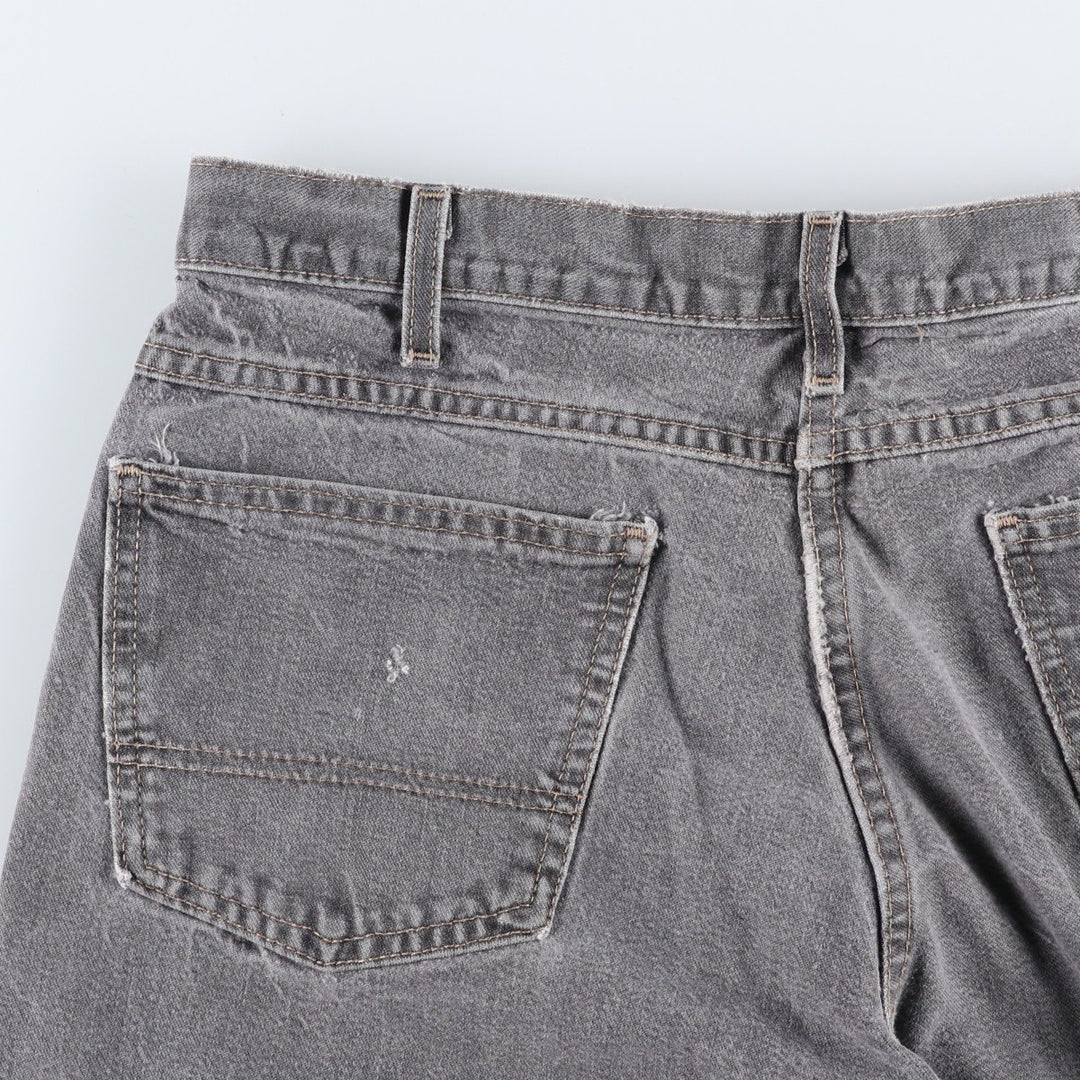 Dickies Black Denim Painter Shorts, Men's Size W34 (approx.) cotton gray type Vintage Second Hand