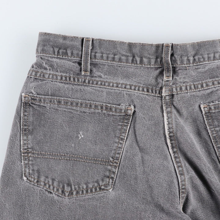 Dickies Black Denim Painter Shorts, Men's Size W34 (approx.) cotton gray type Vintage Second Hand