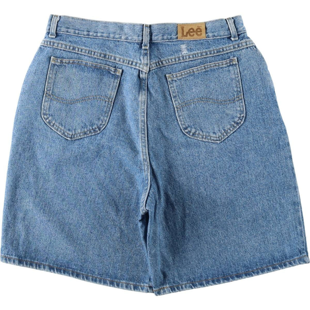 Lee denim shorts, men's size W33 (approx.) unclear blue type Vintage Second Hand