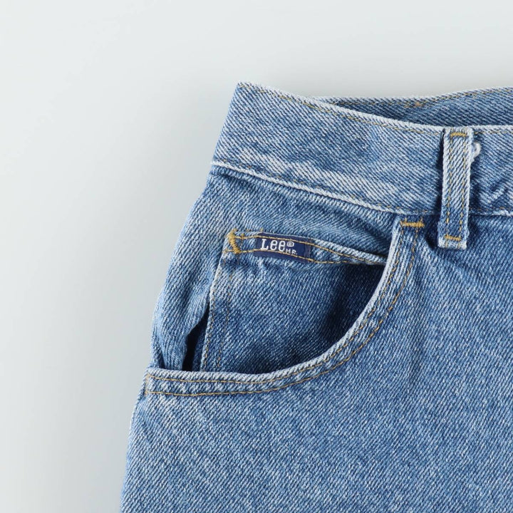 Lee denim shorts, men's size W33 (approx.) unclear blue type Vintage Second Hand