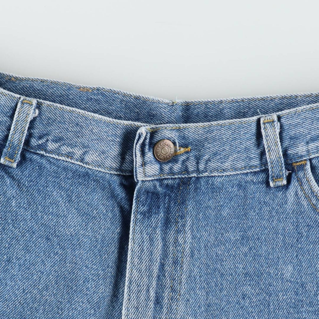 Lee denim shorts, men's size W33 (approx.) unclear blue type Vintage Second Hand