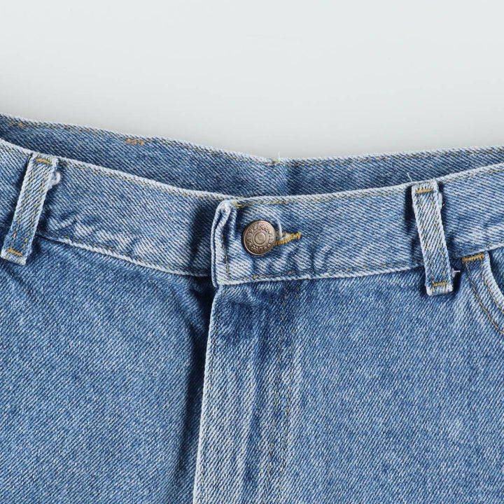Lee denim shorts, men's size W33 (approx.) unclear blue type Vintage Second Hand