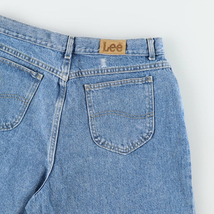 Lee denim shorts, men's size W33 (approx.) unclear blue type Vintage Second Hand