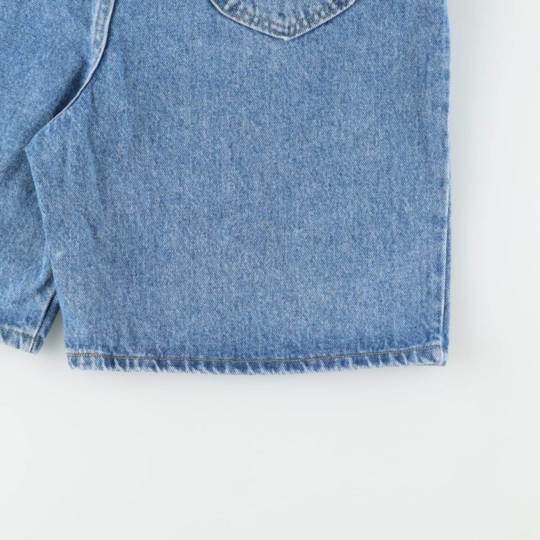 Lee denim shorts, men's size W33 (approx.) unclear blue type Vintage Second Hand