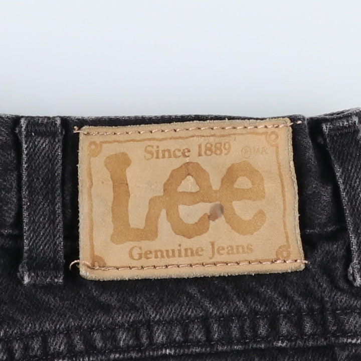 Lee Black Denim Shorts, Men's Size W34 (approx.), Vintage cotton black type Vintage Second Hand