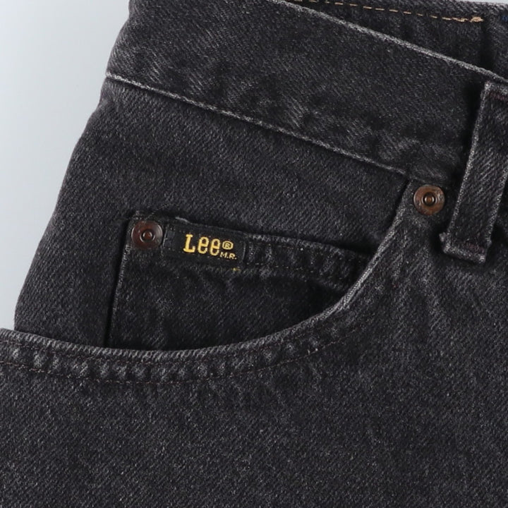 Lee Black Denim Shorts, Men's Size W34 (approx.), Vintage cotton black type Vintage Second Hand