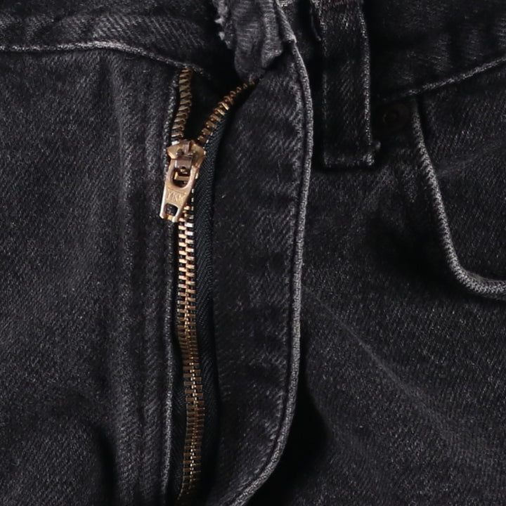 Lee Black Denim Shorts, Men's Size W34 (approx.), Vintage cotton black type Vintage Second Hand