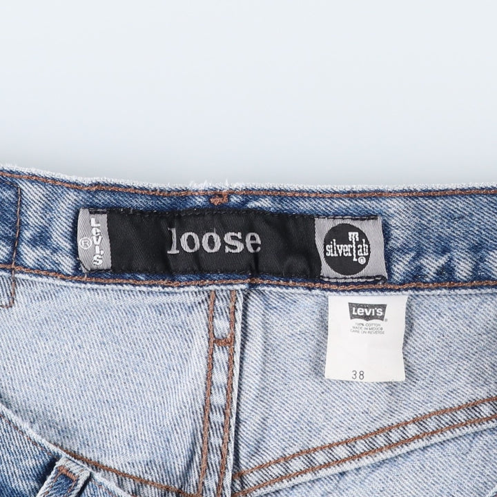 Levi's SILVER TAB Loose Denim Shorts (Men's size W38 equivalent) cotton blue type Vintage Second Hand