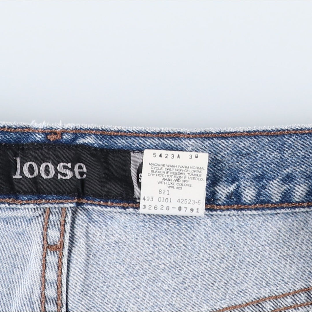 Levi's SILVER TAB Loose Denim Shorts (Men's size W38 equivalent) cotton blue type Vintage Second Hand
