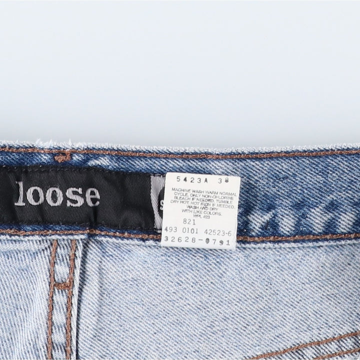 Levi's SILVER TAB Loose Denim Shorts (Men's size W38 equivalent) cotton blue type Vintage Second Hand