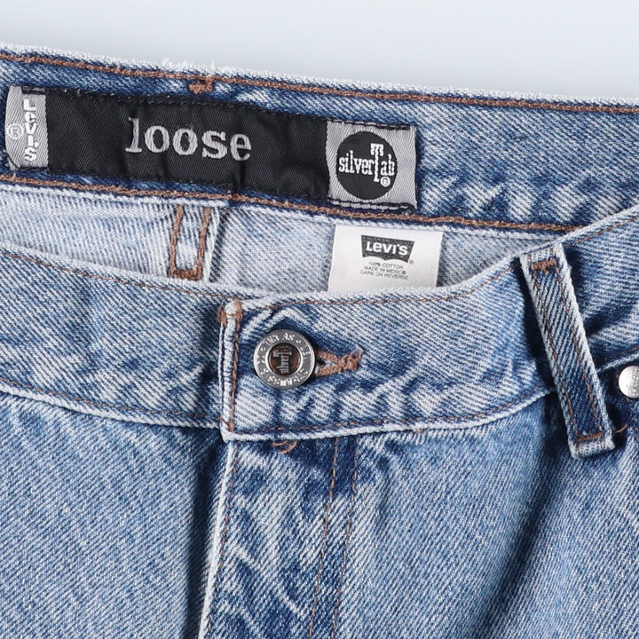 Levi's SILVER TAB Loose Denim Shorts (Men's size W38 equivalent) cotton blue type Vintage Second Hand