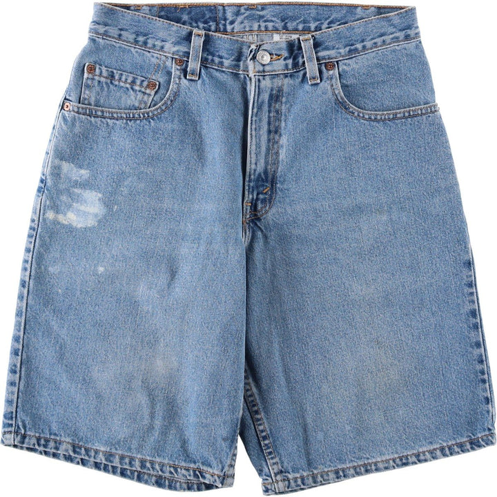 90'S Levi's 560 Loose Fit Denim Shorts, Made in USA, Men's Size W31 (approx.), Vintage cotton blue type Vintage Second Hand