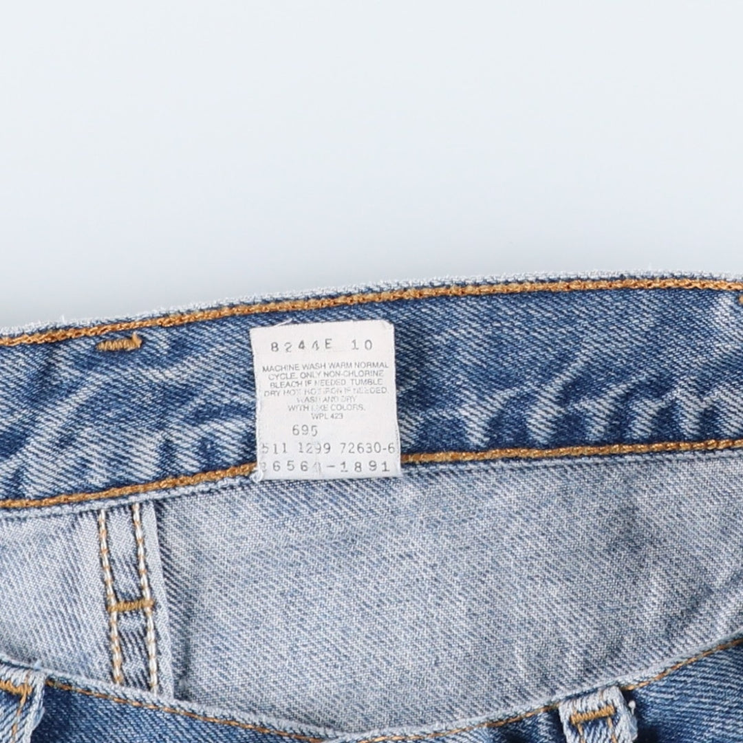 90'S Levi's 560 Loose Fit Denim Shorts, Made in USA, Men's Size W31 (approx.), Vintage cotton blue type Vintage Second Hand