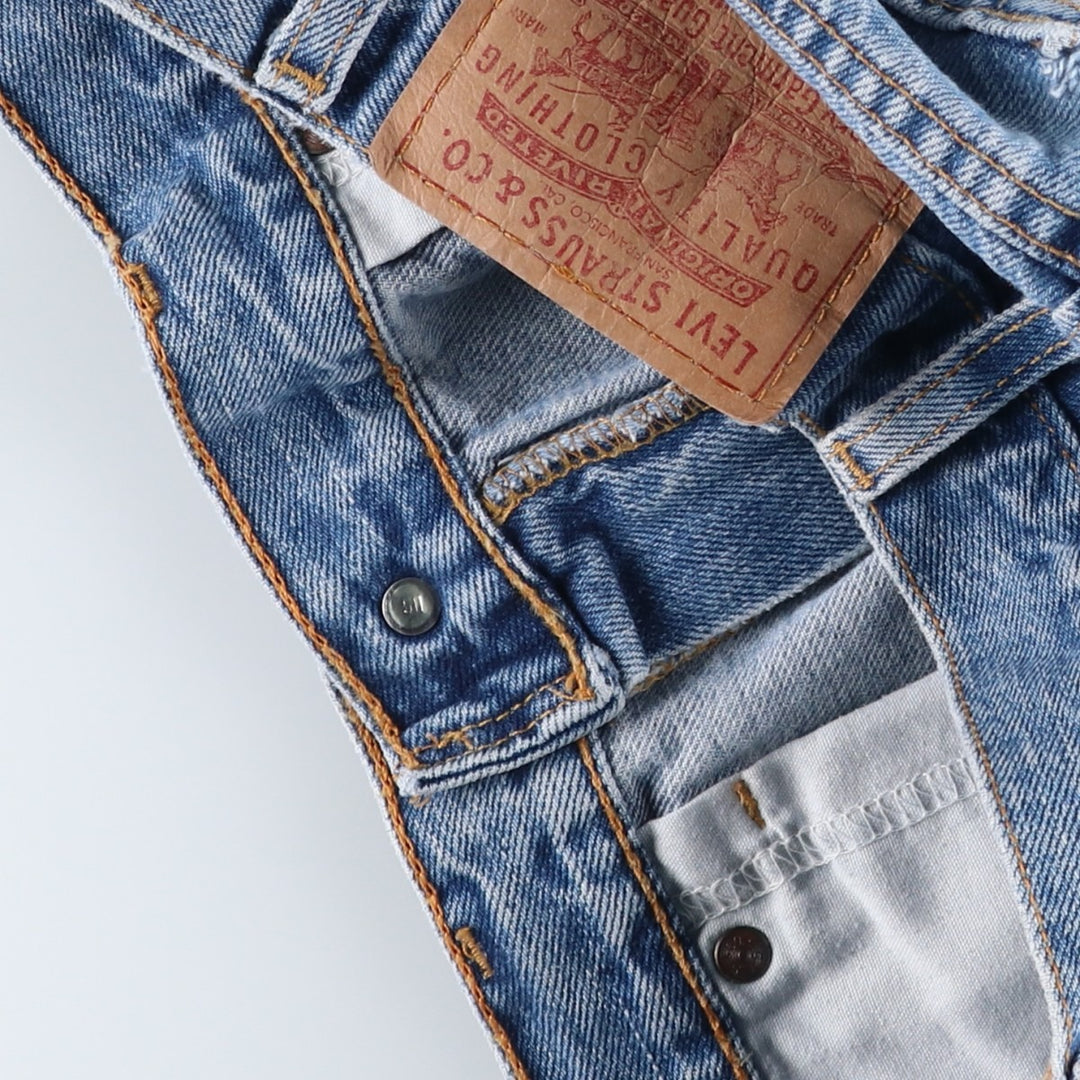 90'S Levi's 560 Loose Fit Denim Shorts, Made in USA, Men's Size W31 (approx.), Vintage cotton blue type Vintage Second Hand