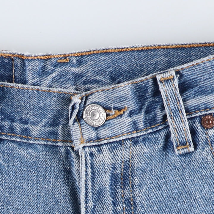 90'S Levi's 560 Loose Fit Denim Shorts, Made in USA, Men's Size W31 (approx.), Vintage cotton blue type Vintage Second Hand