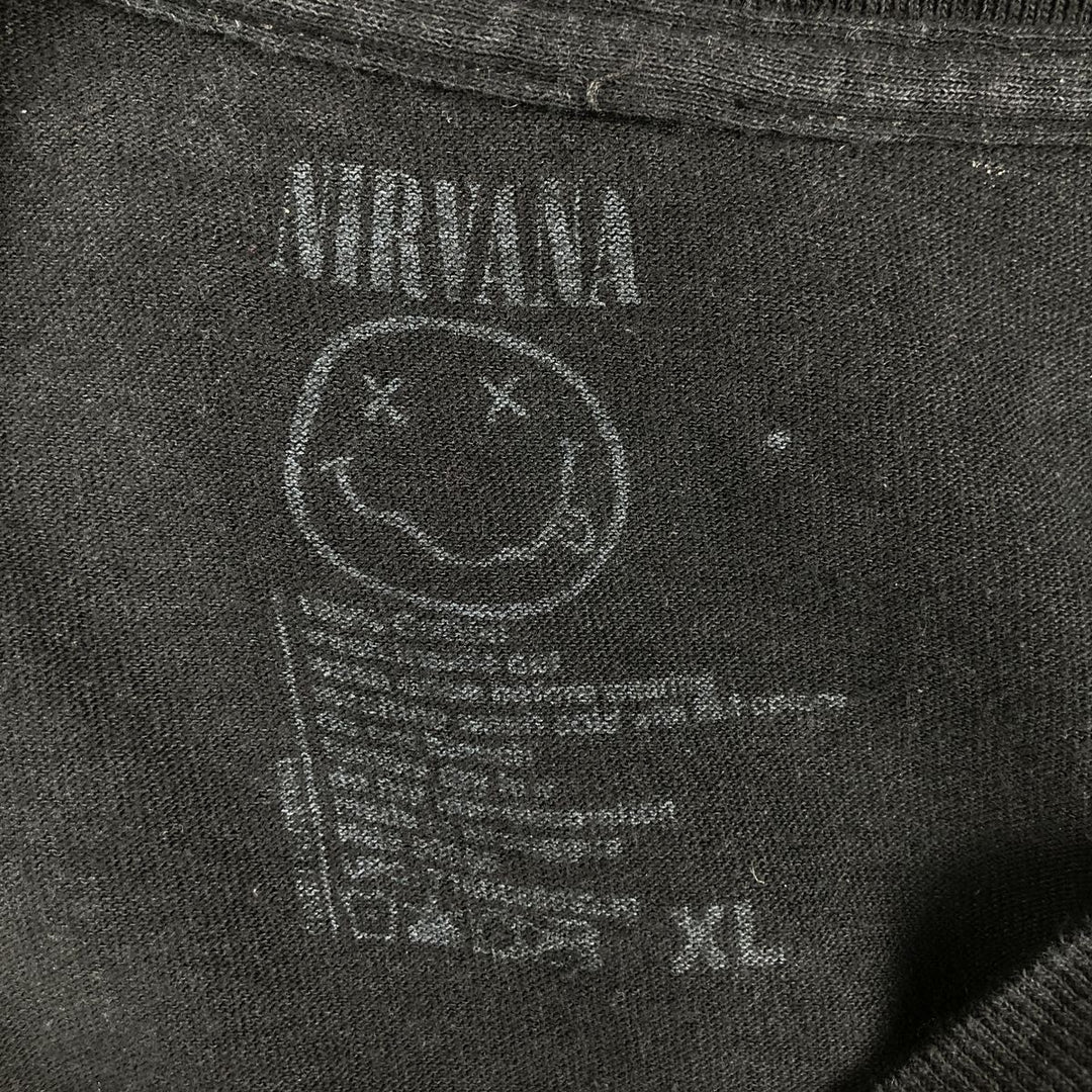 NIRVANA Nirvana Band T-shirt, Band T, Men's XL size unclear black type Vintage Second Hand