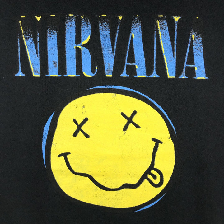 NIRVANA Nirvana Band T-shirt, Band T, Men's XL size unclear black type Vintage Second Hand