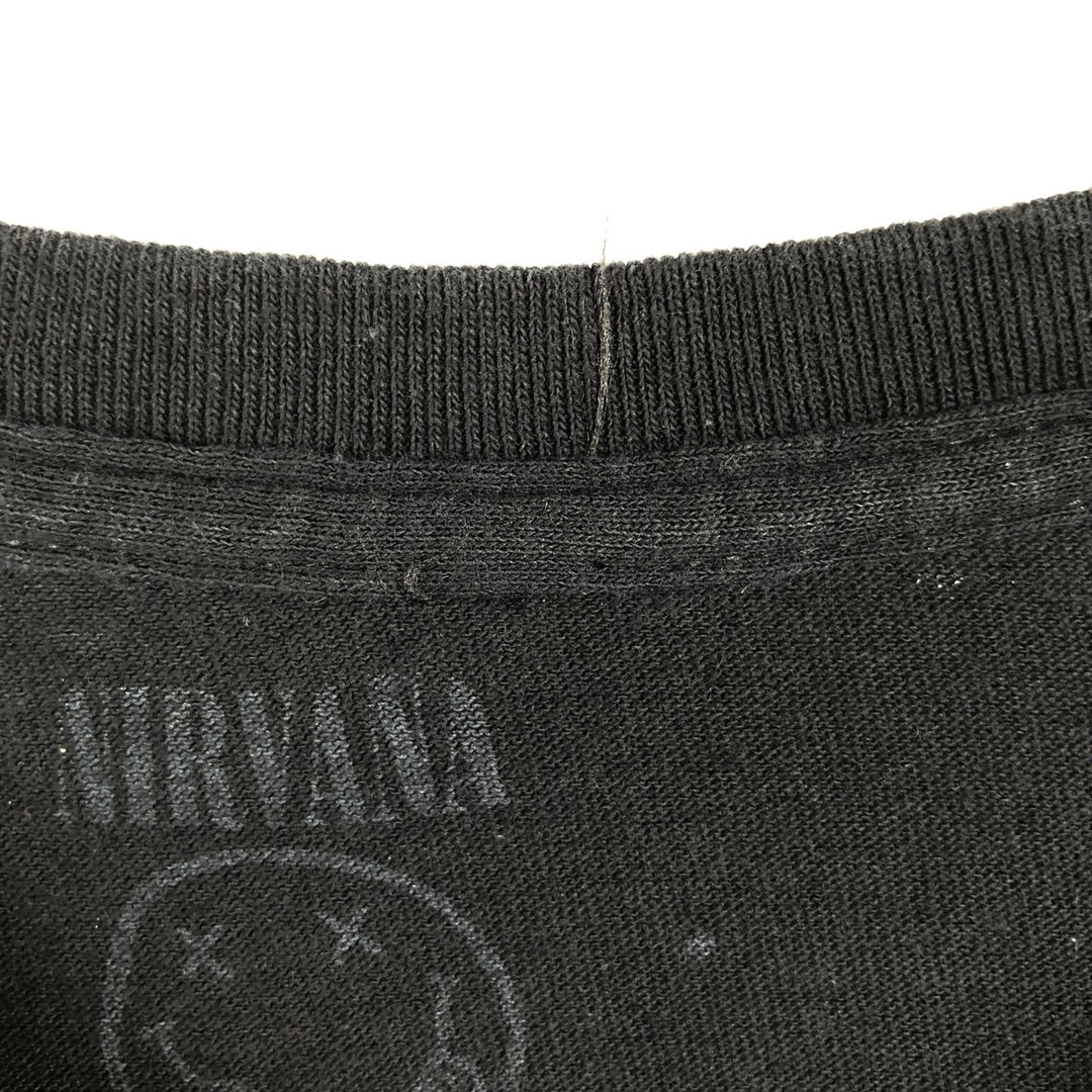 NIRVANA Nirvana Band T-shirt, Band T, Men's XL size unclear black type Vintage Second Hand