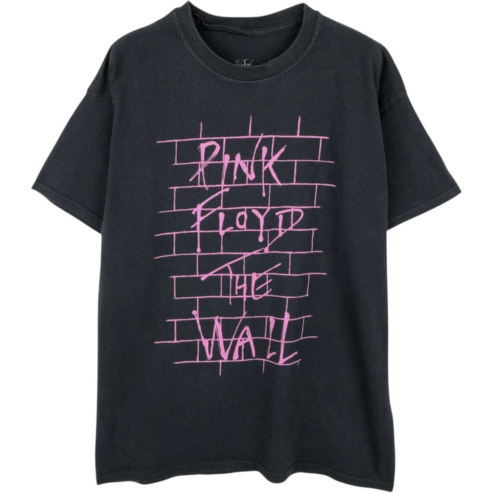 PINK FLOYD Pink Floyd Band T-shirt Band T Men's L size unclear black type Vintage Second Hand
