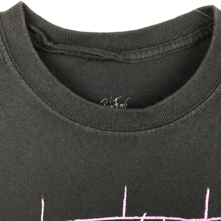 PINK FLOYD Pink Floyd Band T-shirt Band T Men's L size unclear black type Vintage Second Hand