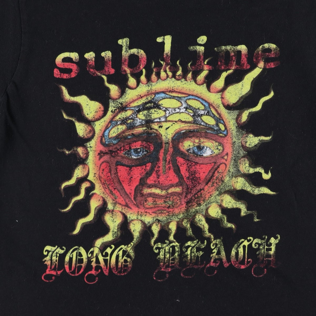 SUBLIME Band T-shirt, Men's M size cotton black type Vintage Second Hand