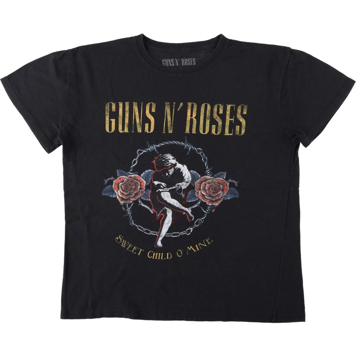 Guns N' Roses Band T-shirt, Band T, Men's XL size cotton black type Vintage Second Hand