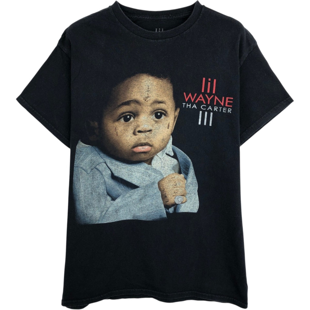 LIL WAYNE Rap T-Shirt (Men's Size S) cotton black type Vintage Second Hand
