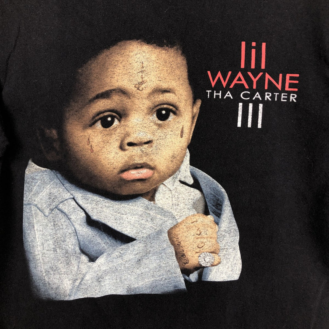 LIL WAYNE Rap T-Shirt (Men's Size S) cotton black type Vintage Second Hand