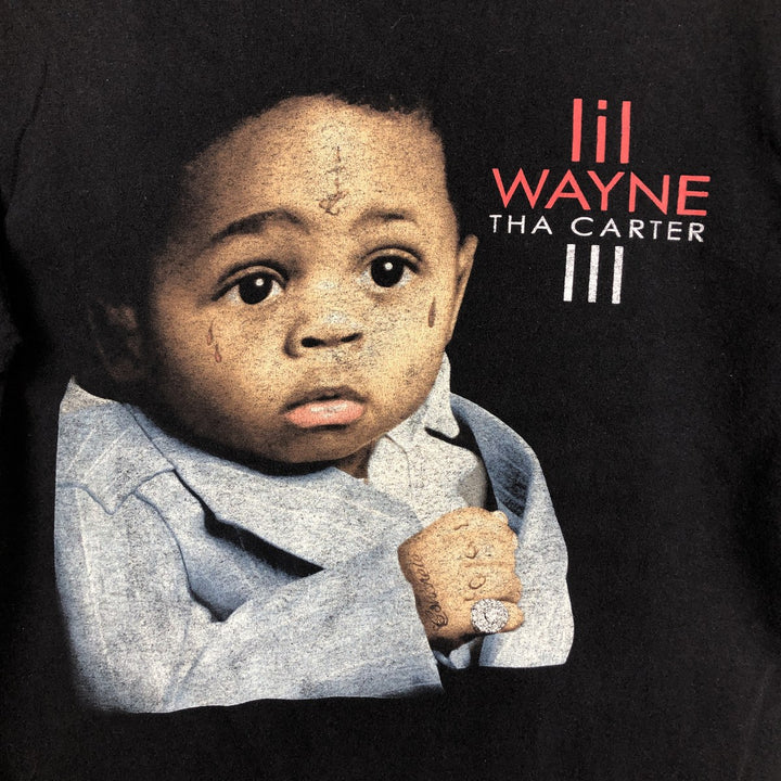 LIL WAYNE Rap T-Shirt (Men's Size S) cotton black type Vintage Second Hand