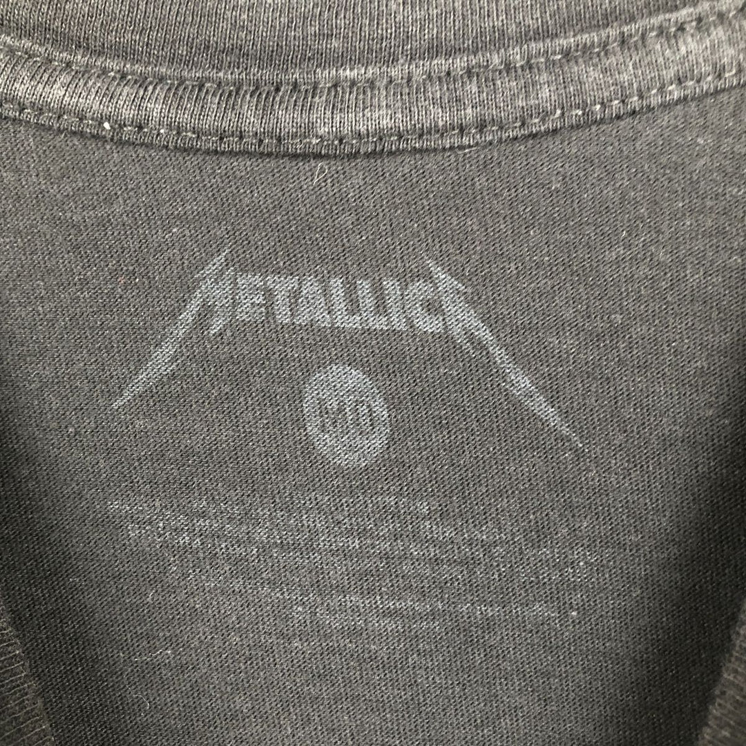 METALLICA Metallica Band T-shirt Band T Men's M size unclear black type Vintage Second Hand
