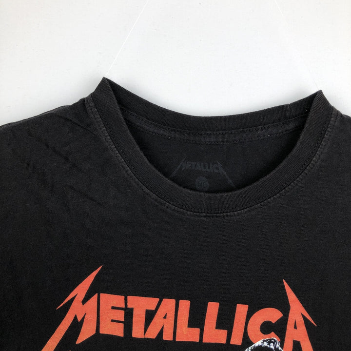METALLICA Metallica Band T-shirt Band T Men's M size unclear black type Vintage Second Hand