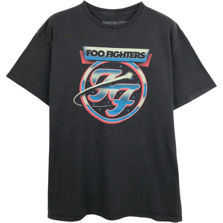 Foo Fighters Band T-Shirt, Men's Size L cotton black type Vintage Second Hand