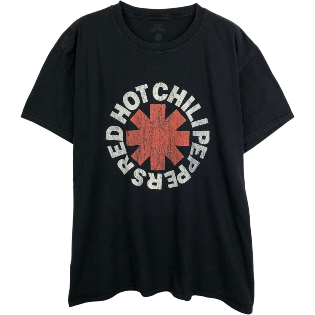 RED HOT CHILI PEPPERS Red Hot Chili Peppers Band T-shirt Band T Men's XL equivalent cotton black type Vintage Second Hand