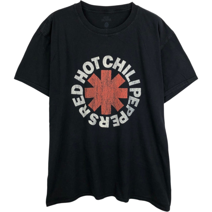 RED HOT CHILI PEPPERS Red Hot Chili Peppers Band T-shirt Band T Men's XL equivalent cotton black type Vintage Second Hand