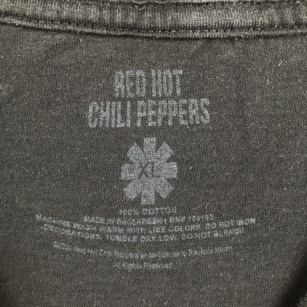 RED HOT CHILI PEPPERS Red Hot Chili Peppers Band T-shirt Band T Men's XL equivalent cotton black type Vintage Second Hand