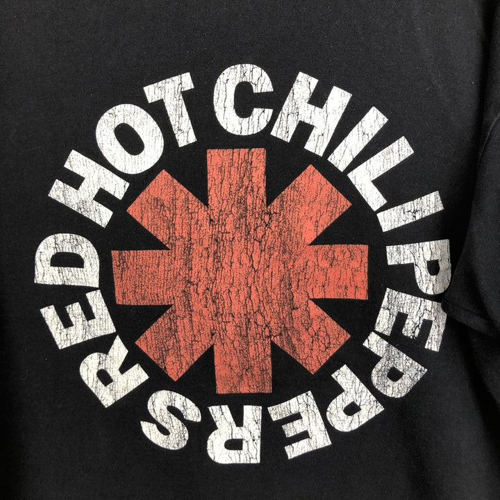 RED HOT CHILI PEPPERS Red Hot Chili Peppers Band T-shirt Band T Men's XL equivalent cotton black type Vintage Second Hand
