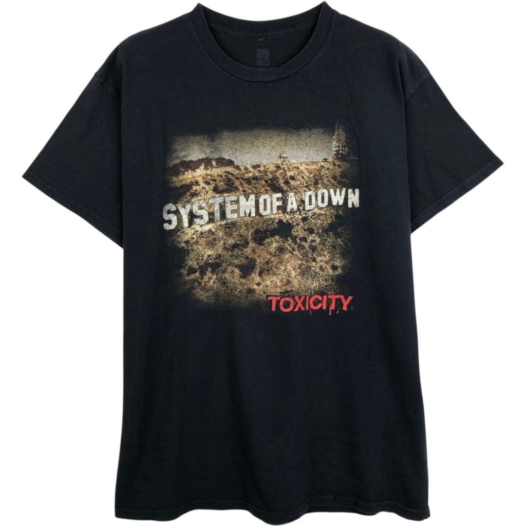 System of a Down Band T-shirt, Men's L size cotton black type Vintage Second Hand