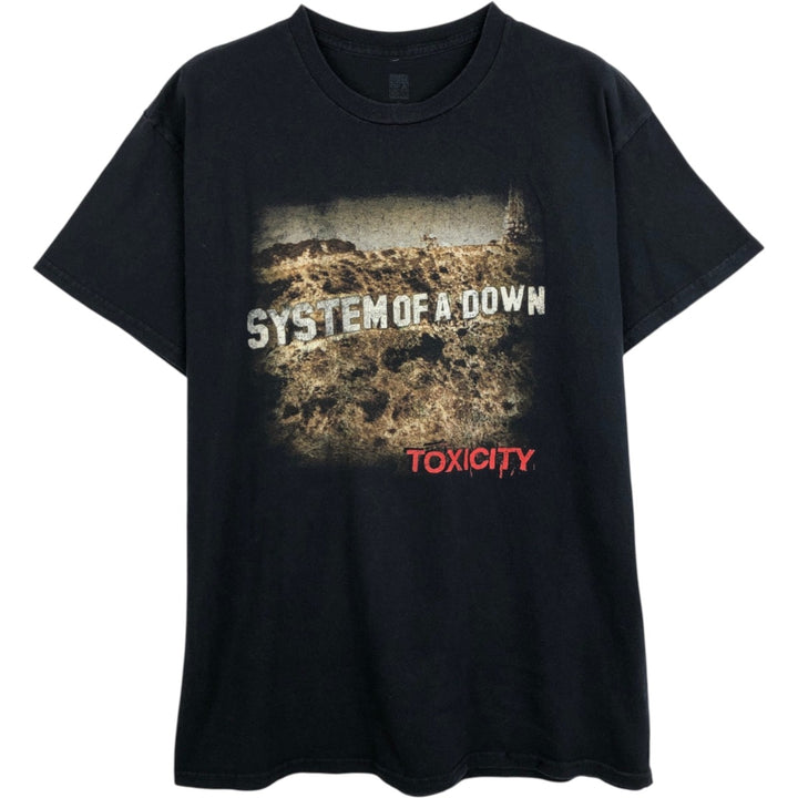 System of a Down Band T-shirt, Men's L size cotton black type Vintage Second Hand