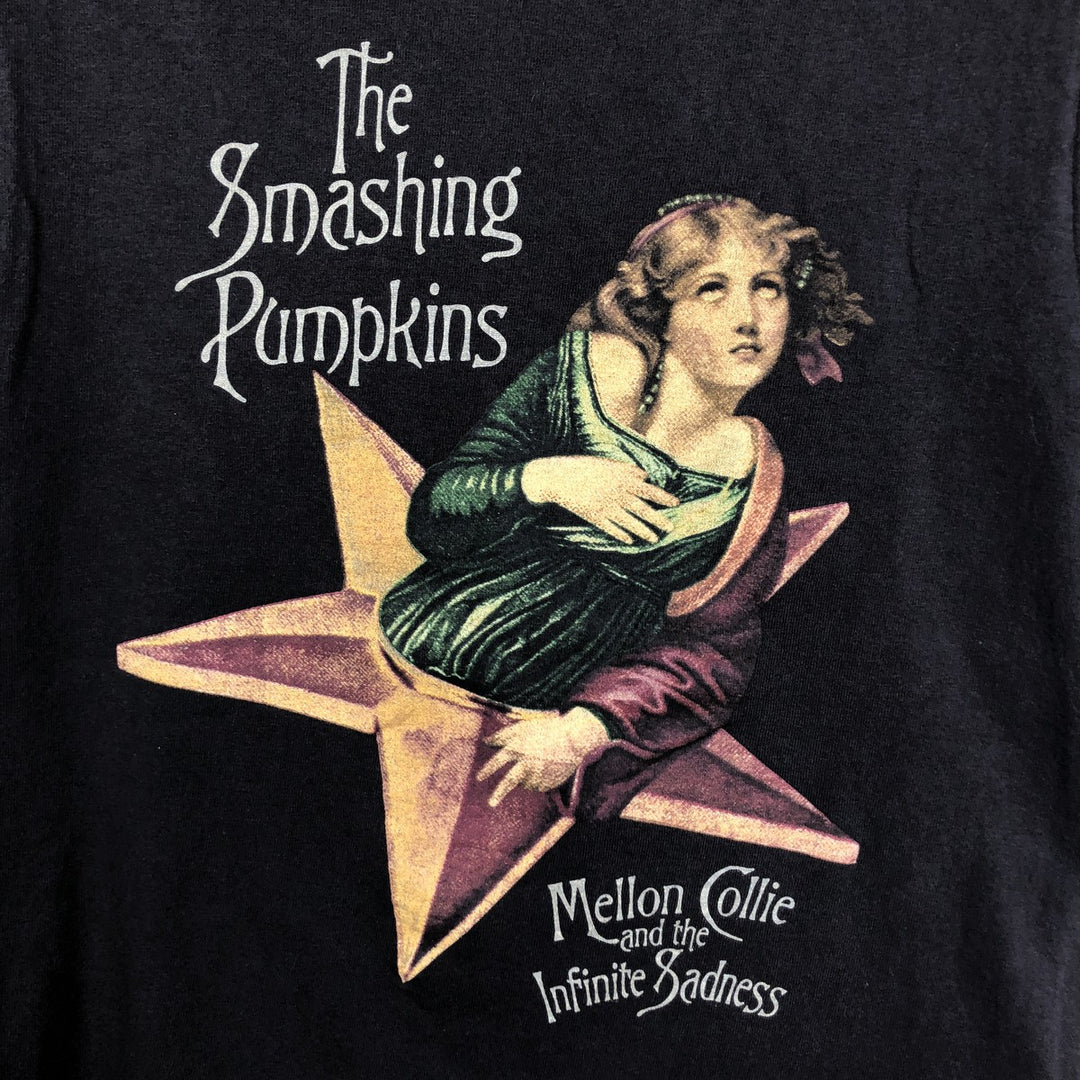 THE SMASHING PUMPKINS Smashing Pumpkins Band T-shirt Band T Men's S equivalent cotton black type Vintage Second Hand