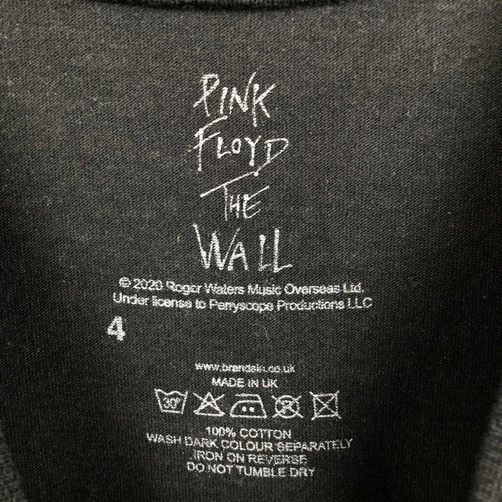 PINK FLOYD Band T-shirt, Made in the UK, Men's Size M (approx.) cotton black type Vintage Second Hand