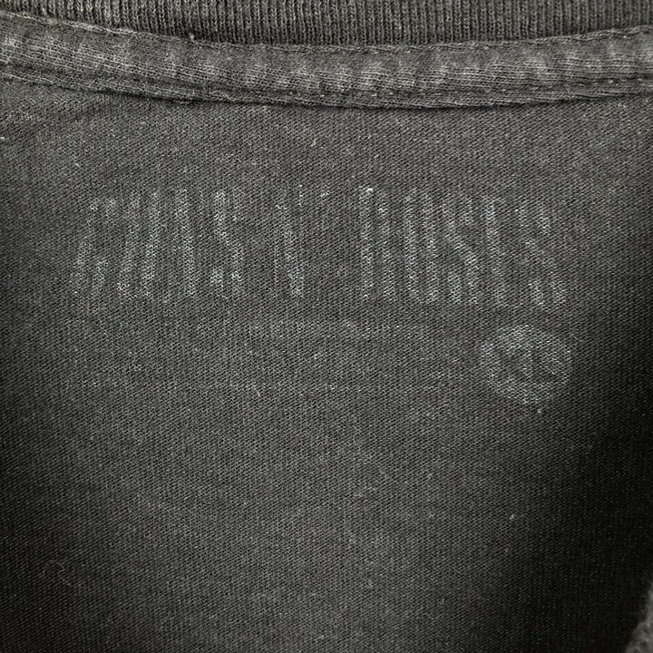 GUNS N' ROSES Guns N' Roses Band T-Shirt Band Tee Men's XL unclear black type Vintage Second Hand