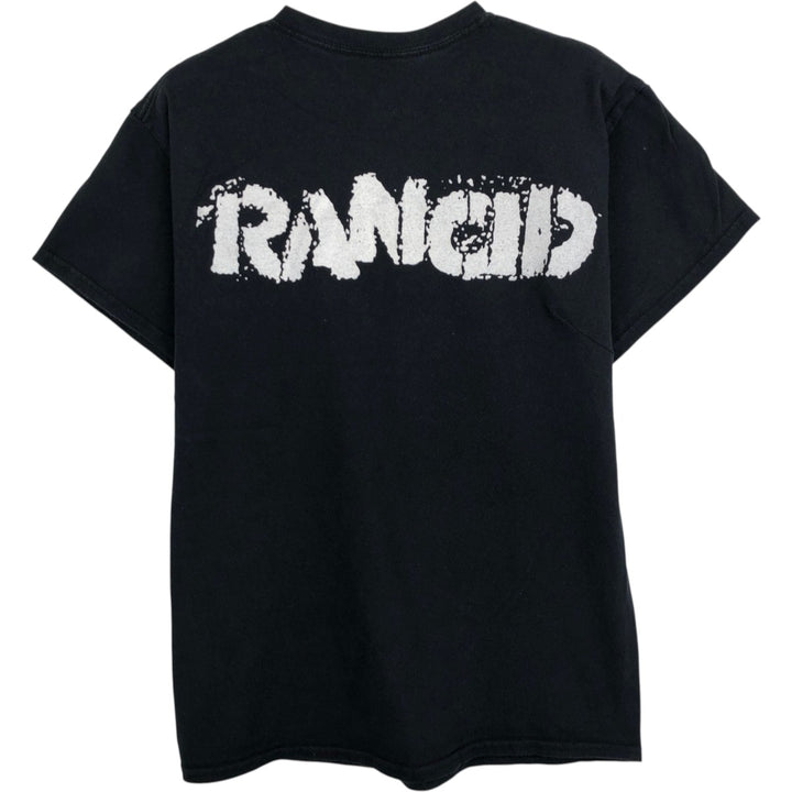RANCID band t-shirt, men's size M (equivalent) unclear black type Vintage Second Hand