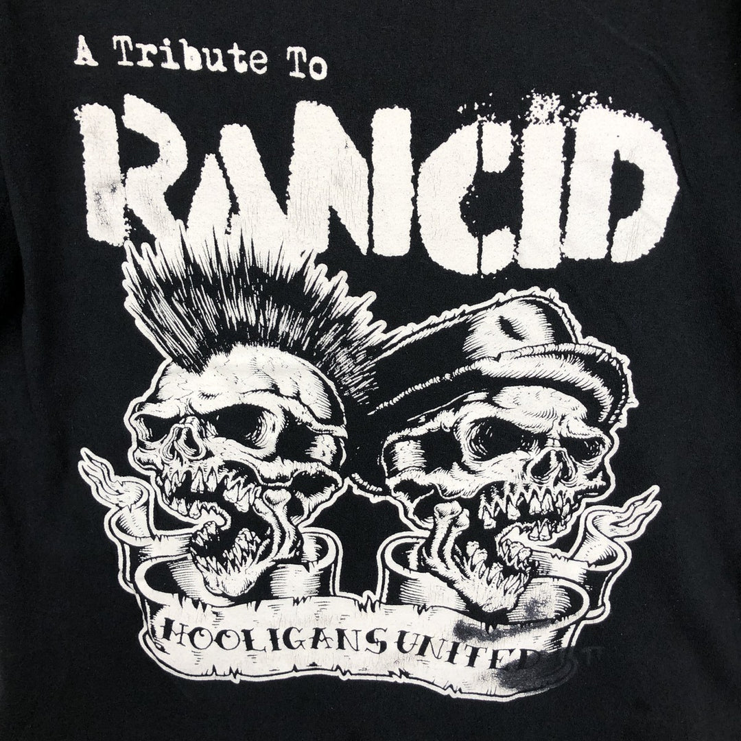 RANCID band t-shirt, men's size M (equivalent) unclear black type Vintage Second Hand
