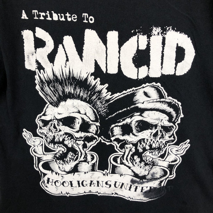 RANCID band t-shirt, men's size M (equivalent) unclear black type Vintage Second Hand