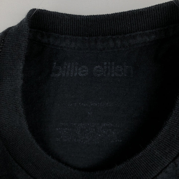 BILLIE EILISH Billie Eilish Band T-shirt Band T Men's M size unclear black type Vintage Second Hand