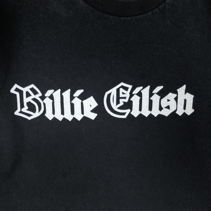 BILLIE EILISH Billie Eilish Band T-shirt Band T Men's M size unclear black type Vintage Second Hand